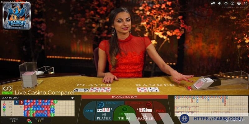 Baccarat luôn là cái tên nổi bật ở Live casino