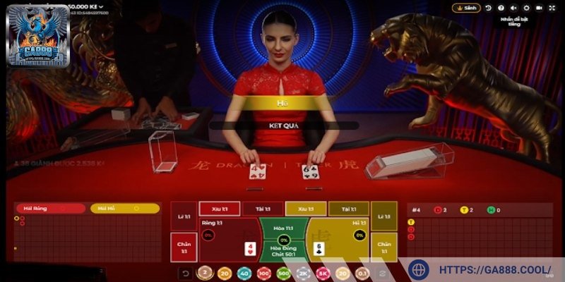 Game Rồng Hổ tại sảnh Live casino GA888 được yêu thích top đầu hiện nay